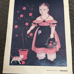 Vintage Little Girl In Lavender John Bradley X818 Petite Fille Lambert Studios